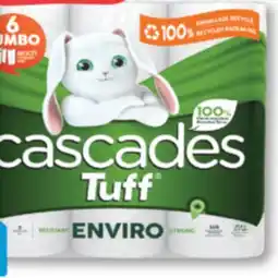 Familiprix CASCADES, Fluff, Bathroom tissue, 12 jumbo rolls or Paper towels, 6 jumbo rolls offer