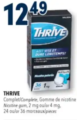 Familiprix Thrive regular strength 1mg peppermint chill nicotine replacement lozenges 36un offer
