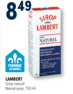 Familiprix Lambert Syrup Genuine Formula cough syrup 150ml offer