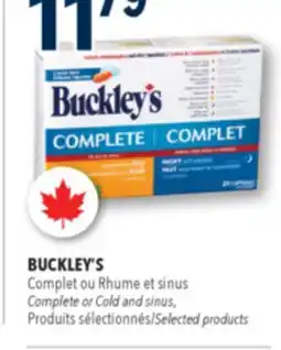Familiprix Buckley's Complete with Mucus Relief Day/Night liquid gels offer