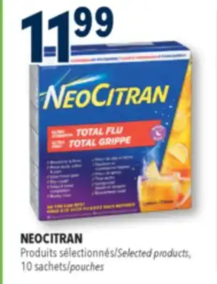 Familiprix NeoCitran Total Flu ultra strength night lemon pouches 10un offer