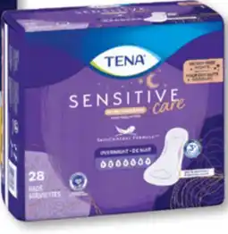 Familiprix Tena Sensitive Care Extra Coverage overnight pads offer