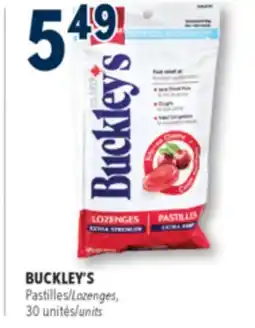 Familiprix BUCKLEY'S Pastilles offer