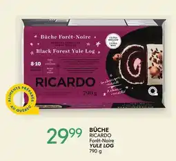 IGA RICARDO Forêt-Noire YULE LOG offer