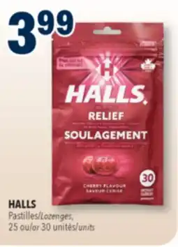 Familiprix Halls Mentho-Lyptus cherry flavour cough drops 30un offer