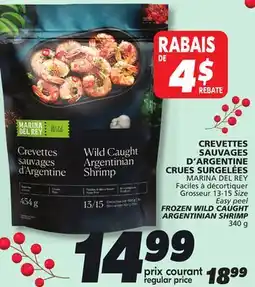 IGA MARINA DEL REY FROZEN WILD CAUGHT ARGENTINIAN SHRIMP offer