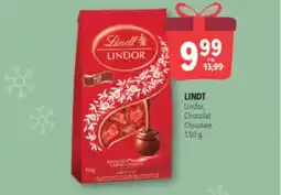 Familiprix Lindt Lindor milk chocolate with a delectably smooth centre offer
