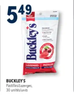Familiprix BUCKLEY'S, Pastilles, 30 unités offer