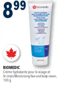 Familiprix Biomedic moisturizing face & body cream 100g offer