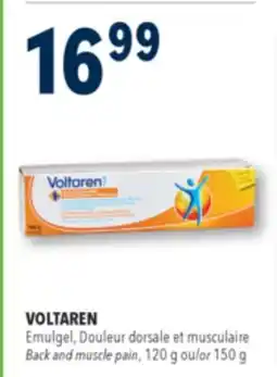 Familiprix VOLTAREN, Back and muscle pain, 120 g or 150 g offer