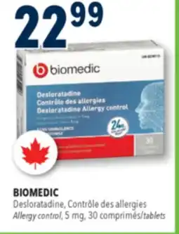 Familiprix Biomedic extra strength allergy relief tablets 30un offer