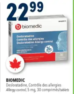 Familiprix Biomedic non-drowsy allergy control tablets 30un offer