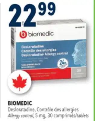 Familiprix Biomedic non-drowsy allergy control tablets 30un offer
