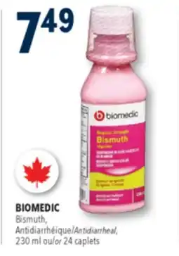 Familiprix Biomedic Bismuth antidiarrheal regular original flavour 230ml offer