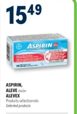 Familiprix ASPIRIN, ALEVE or ALEVEX, Selected products offer