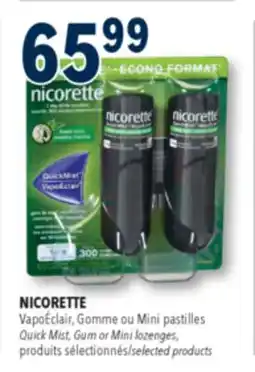 Familiprix Nicorette QuickMist stop smoking nicotine 1mg Fresh Mint 2un offer