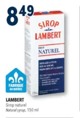 Familiprix LAMBERT, Natural syrup, 150 ml offer