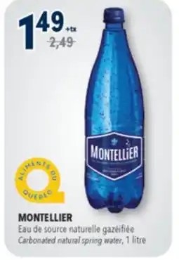 Familiprix MONTELLIER, Carbonated natural spring water, 1 litre offer