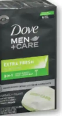 Familiprix Dove Men+Care hand body & face + shave soap bar Extra Fresh 6x106g offer