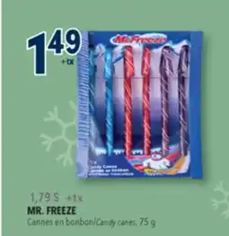 Familiprix MR. FREEZE Candy canes, 75 g offer