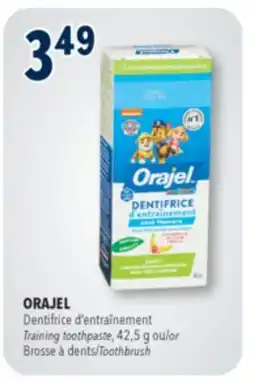 Familiprix Orajel fluoride-free training toothpaste 42.5g offer