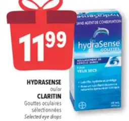 Familiprix HydraSense drops for dry eyes offer