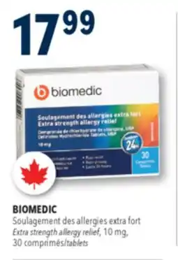 Familiprix BIOMEDIC, Extra strength allergy relief, 10 mg, 30 tablets offer