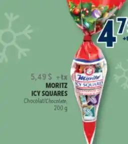 Familiprix MORITZ ICY SQUARES, Chocolate, 200 g offer