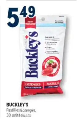 Familiprix BUCKLEY'S, Lozenges, 30 units offer