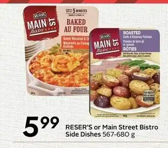 Safeway Reser's or Main Street Bistro Side Dishes offer