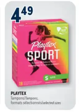 Familiprix PLAYTEX, Tampons, selected sizes offer