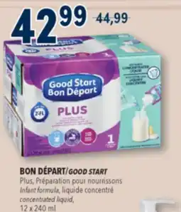 Familiprix Good Start Plus Iron fortified milk-based infant formula 0 months + Concentrated liquid 12x240ml offer
