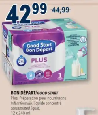 Familiprix Good Start Plus Iron fortified milk-based infant formula 0 months + Concentrated liquid 12x240ml offer