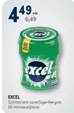 Familiprix Wrigley's Excel sugar-free gum Spearmint 60un offer
