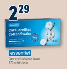 Familiprix ESSENTIEL, Cotton Swabs, 170 units offer