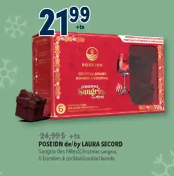 Familiprix POSEIDON by LAURA SECORD, Christmas sangria, 6 cocktail bombs offer
