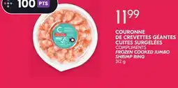 IGA COMPLIMENTS FROZEN COOKED JUMBO SHRIMP RING offer