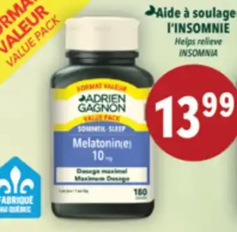 Familiprix Adrien Gagnon Sleep management melatonin extra-strength capsules 180un offer