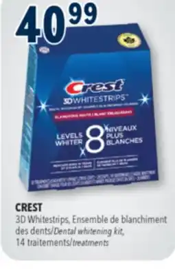 Familiprix Crest 3D Whitestrips Luxe dental whitening kit glamorous white offer