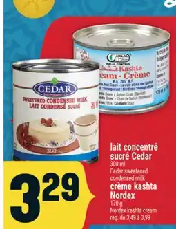 Marché Adonis LAIT CONCENTRÉ SUCRÉ CEDAR | CEDAR SWEETENED CONDENSED MILK offer