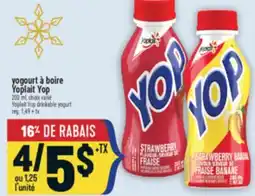 Marché Adonis YOGOURT À BOIRE YOPLAIT YOP | YOPLAIT YOP DRINKABLE YOGURT offer