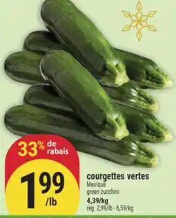 Marché Adonis COURGETTES VERTES | GREEN ZUCCHINI offer
