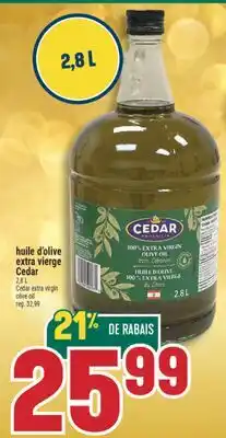 Marché Adonis HUILE D'OLIVE EXTRA VIERGE CEDAR | CEDAR EXTRA VIRGIN OLIVE OIL offer