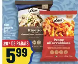 Marché Adonis PLATS SURGELÉS SAVI | SAVI FROZEN MEAL offer