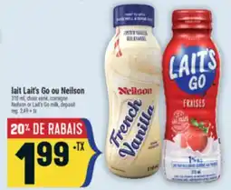 Marché Adonis LAIT LAIT'S GO OU NEILSON | NEILSON OR LAIT'S GO MILK, DEPOSIT offer