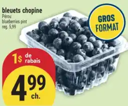 Marché Adonis BLEUETS CHOPINE | BLUEBERRIES PINT offer