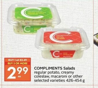 Safeway Compliments Salads offer