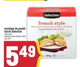 Marché Adonis ESCALOPE DE POULET FARCIE SELECTION | SELECTION SWISS CHICKEN CUTLET offer