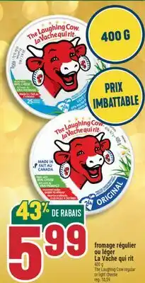 Marché Adonis FROMAGE RÉGULIER OU LÉGER LA VACHE QUI RIT | THE LAUGHING COW REGULAR OR LIGHT CHEESE offer