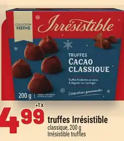 Metro truffes Irrésistible offer
